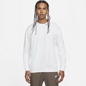 Nike Mens Premium Essentials Long Sleeve SUST T-Shirt white size large